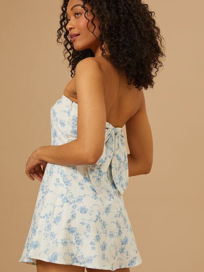 Lilia Floral Bow Back Dress - TULLABEE