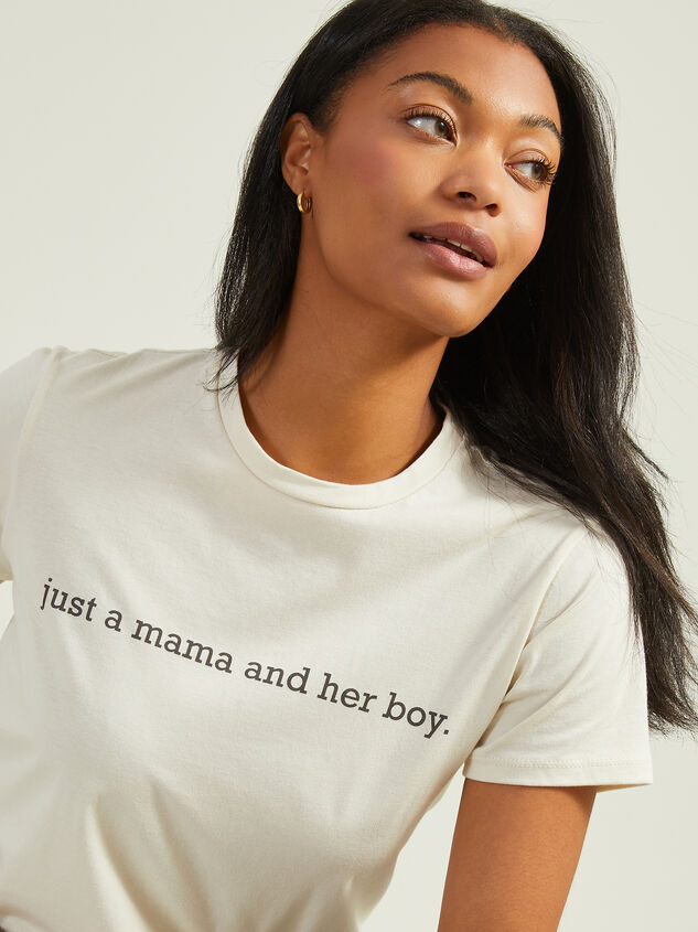 Mama and Her Boy Graphic Tee Detail 2 - TULLABEE