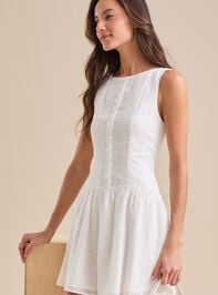 Layla Eyelet Mini Dress Detail 3 - TULLABEE
