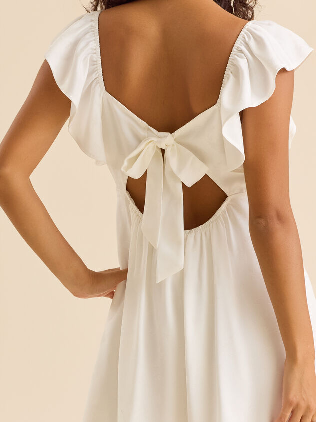 Francis Satin Mini Dress Detail 4 - TULLABEE