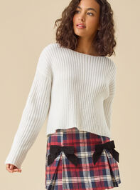 Debbie Cropped Sweater Detail 3 - TULLABEE
