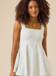 Sloane Striped Bow Back Romper - TULLABEE