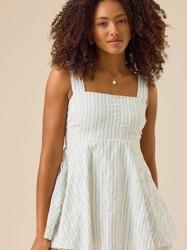 Sloane Striped Bow Back Romper - TULLABEE