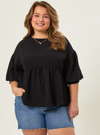 Emma Bubble Sleeve Top Detail 3 - TULLABEE