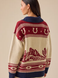 Bonnie Horse Cardigan Detail 5 - TULLABEE