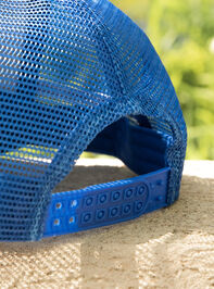 Good Vibes Only Trucker Hat Detail 3 - TULLABEE