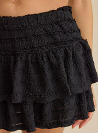 Ada Tiered Lace Mini Skirt Detail 3 - TULLABEE