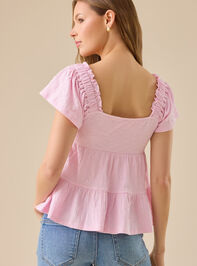 Lindsay Tiered Babydoll Top Detail 4 - TULLABEE