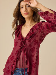 Rachel Ruffle Kimono Detail 3 - TULLABEE