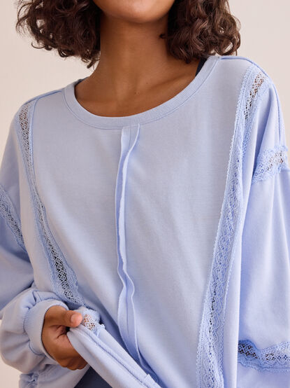 Bounce Back Lace Pieced Pullover - TULLABEE