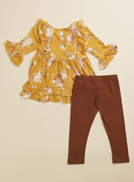 Eryn Baby Floral Ruffle Top and Legging Set Detail 2 - TULLABEE