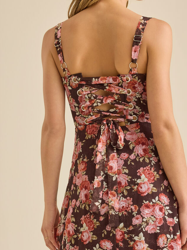 Nini Floral Corset Dress Detail 5 - TULLABEE