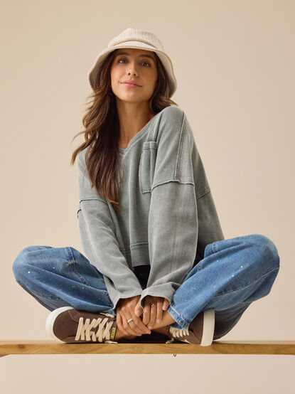 Cassidy Boxy Thermal Top - TULLABEE