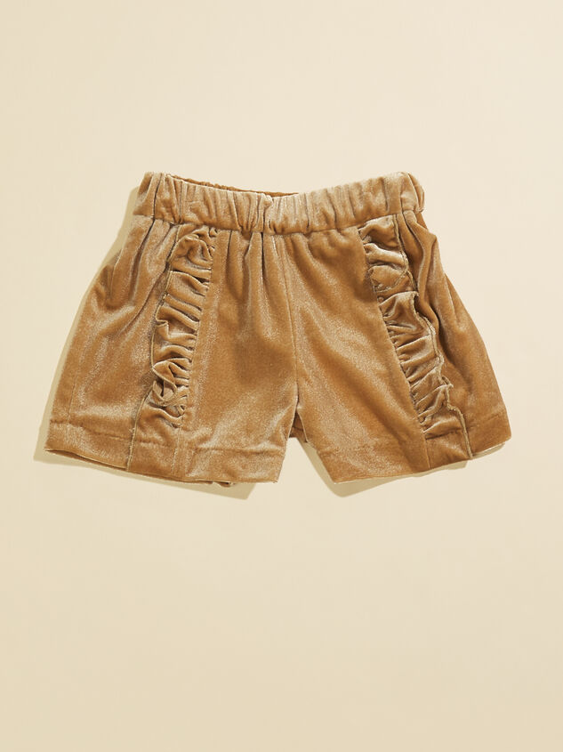 Paisley Velvet Ruffle Shorts by Vignette - TULLABEE