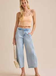 Perry Sleeveless Jacquard Cami Detail 2 - TULLABEE