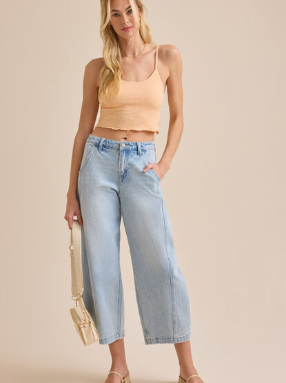 Perry Sleeveless Jacquard Cami - TULLABEE