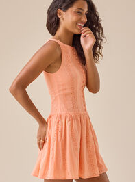 Layla Eyelet Mini Dress Detail 3 - TULLABEE