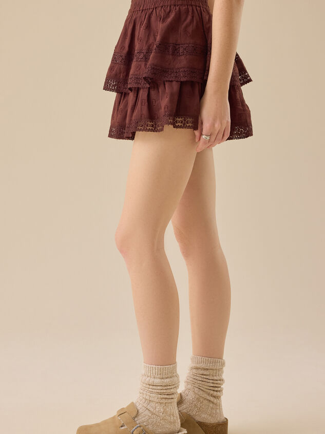 Raleigh Layered Lace Shorts Detail 4 - TULLABEE
