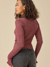 Camille Mock Neck Top Detail 5 - TULLABEE