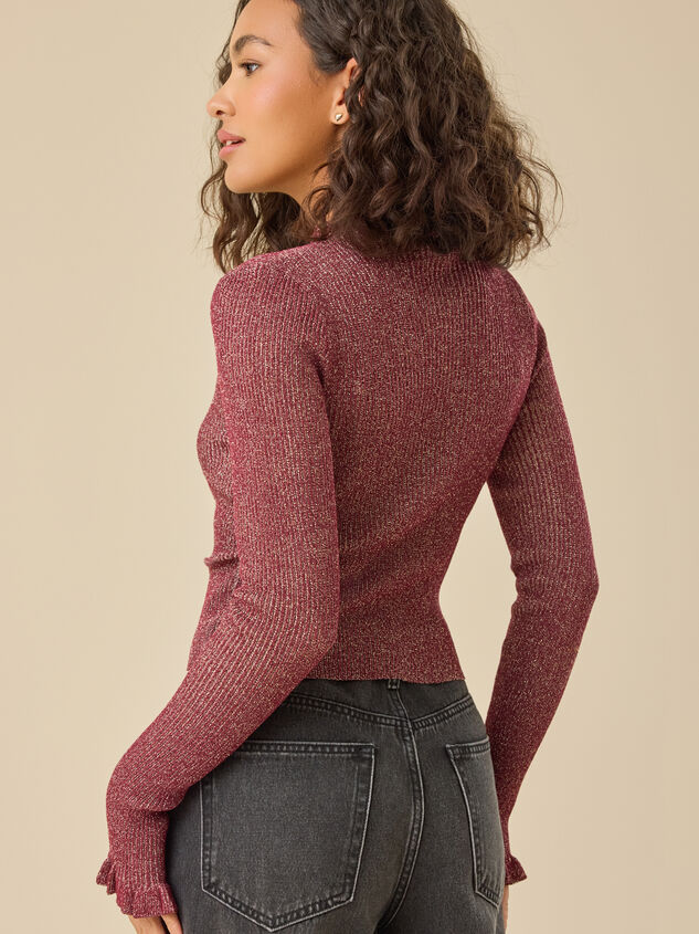 Camille Mock Neck Top Detail 5 - TULLABEE