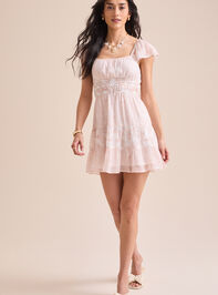 Marisa Floral Mini Dress Detail 2 - TULLABEE