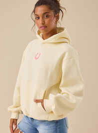 How Lucky Are We Oversized Hoodie Detail 5 - TULLABEE