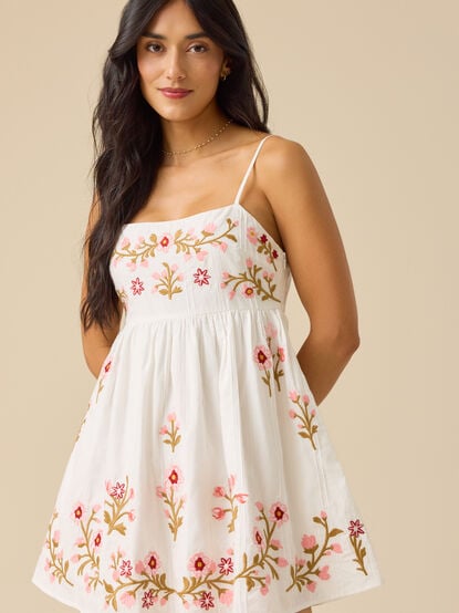 Martina Embroidered Mini Dress - TULLABEE