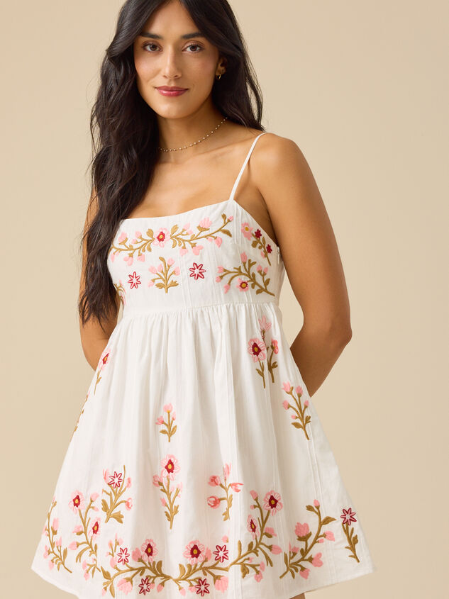 Martina Embroidered Mini Dress - TULLABEE
