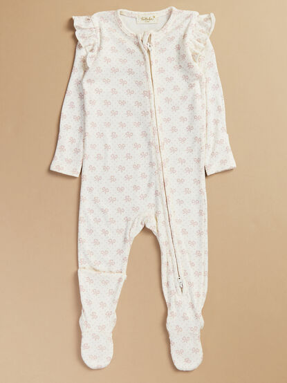 Annie Mini Bows Footie - TULLABEE