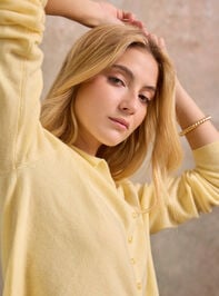 Brighton Cashmere Roll Neck Cardigan Detail 5 - TULLABEE