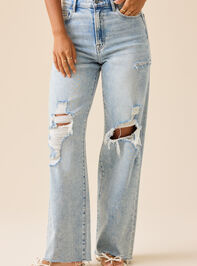 Kiara Straight Leg Jeans Detail 3 - TULLABEE
