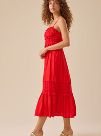 Anica Woven Maxi Dress Detail 3 - TULLABEE