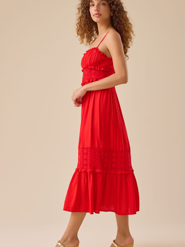 Anica Woven Maxi Dress Detail 3 - TULLABEE