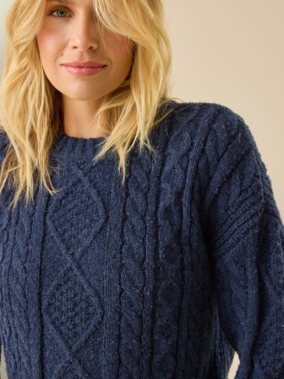 Kassidy Oversized Crew Neck - TULLABEE