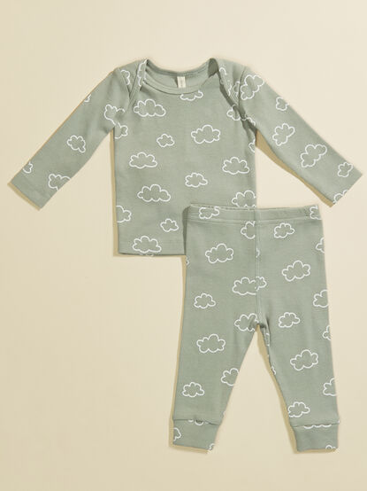 Cloudy Day Baby Lounge Set by Quincy Mae - TULLABEE