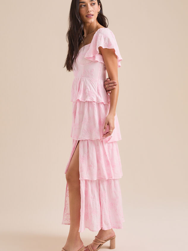 Roxanne Layered Maxi Dress Detail 4 - TULLABEE