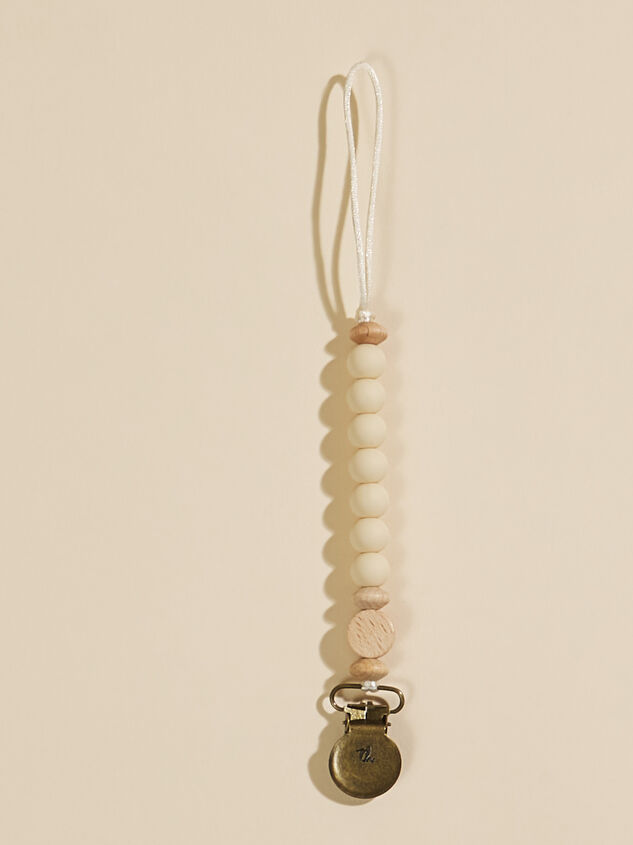 Neutral Pacifier Clip - TULLABEE