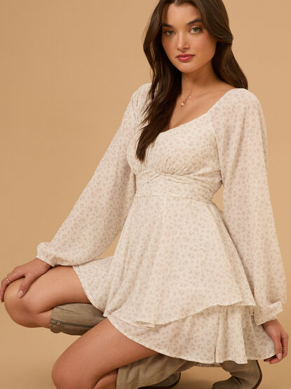 Lola Crossover Floral Romper - TULLABEE