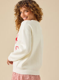 Mama Merry Candy Cane Sweater Detail 5 - TULLABEE