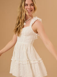 Kimberly Ruffle Mini Dress Detail 4 - TULLABEE