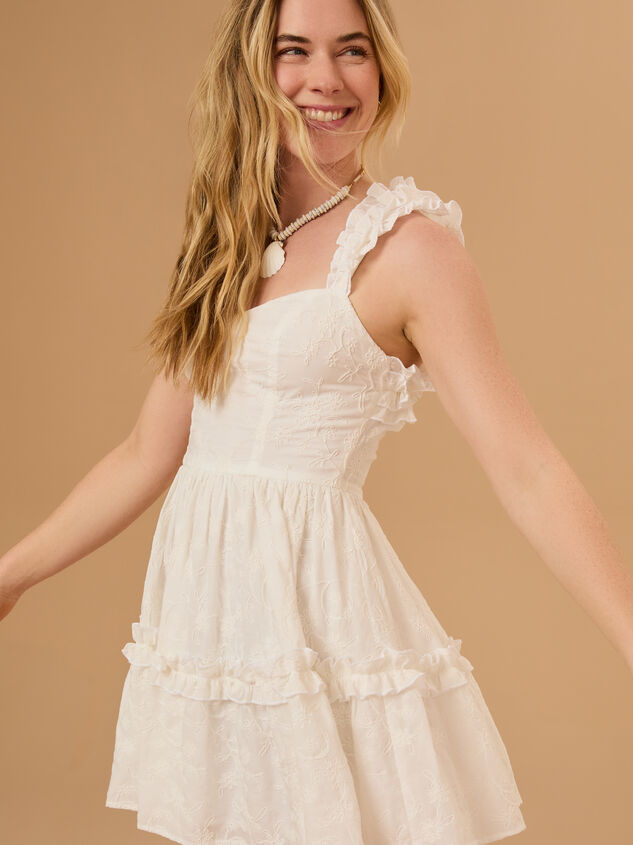 Kimberly Ruffle Mini Dress Detail 4 - TULLABEE