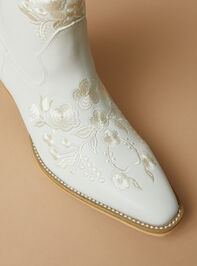 Caroline Embroidered Western Booties Detail 2 - TULLABEE