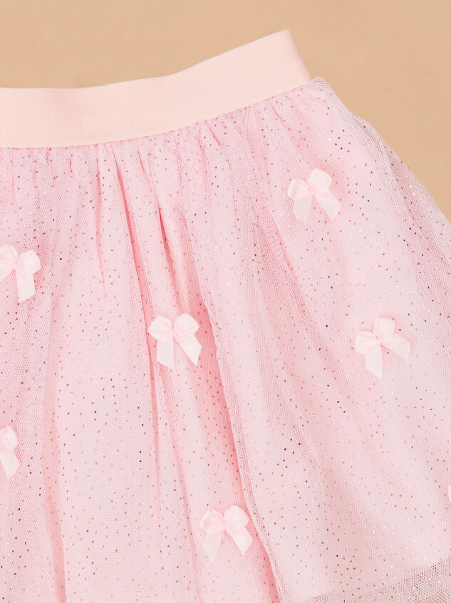 Satin Bow Tutu Skirt Detail 3 - TULLABEE