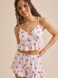 Cherry Bow Lounge Shorts - TULLABEE