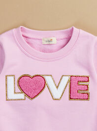 Love Patch Sweatshirt Detail 3 - TULLABEE