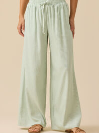 Lakie Striped Linen Pants Detail 3 - TULLABEE