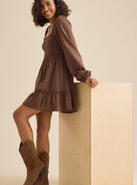 Cheryl Smocked Mini Dress Detail 2 - TULLABEE