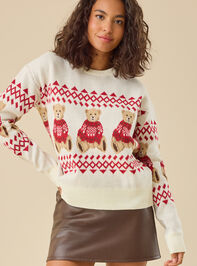 Ellie Bear Holiday Sweater Detail 3 - TULLABEE