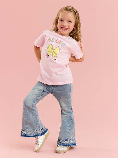Preschool Pencil Bow Tee - TULLABEE