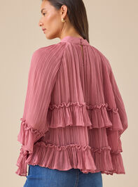 Odette Chiffon Ruffle Top Detail 5 - TULLABEE